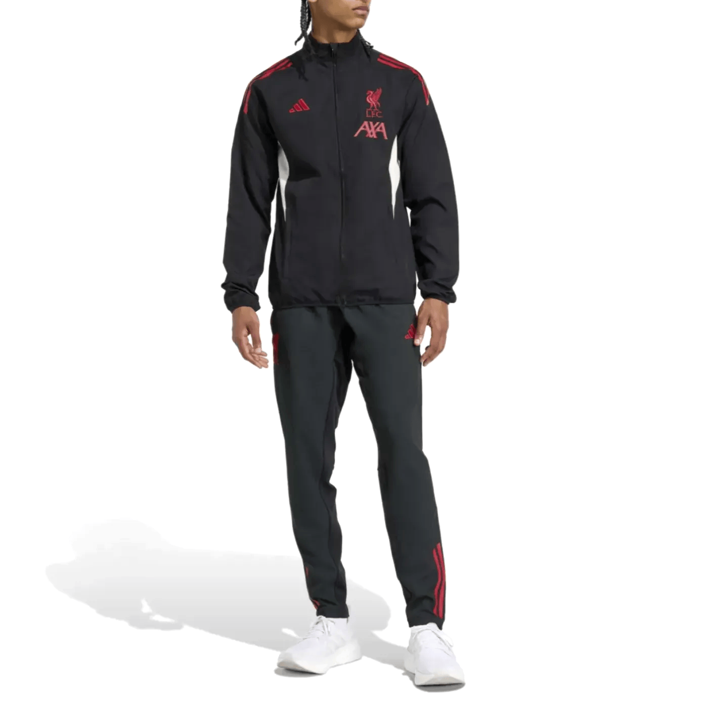 Liverpool FC black presentation Soccer tracksuit 2025/26 - Adidas