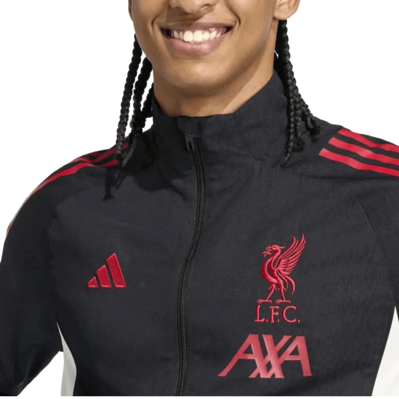 Liverpool FC black presentation Soccer tracksuit 2025/26 - Adidas