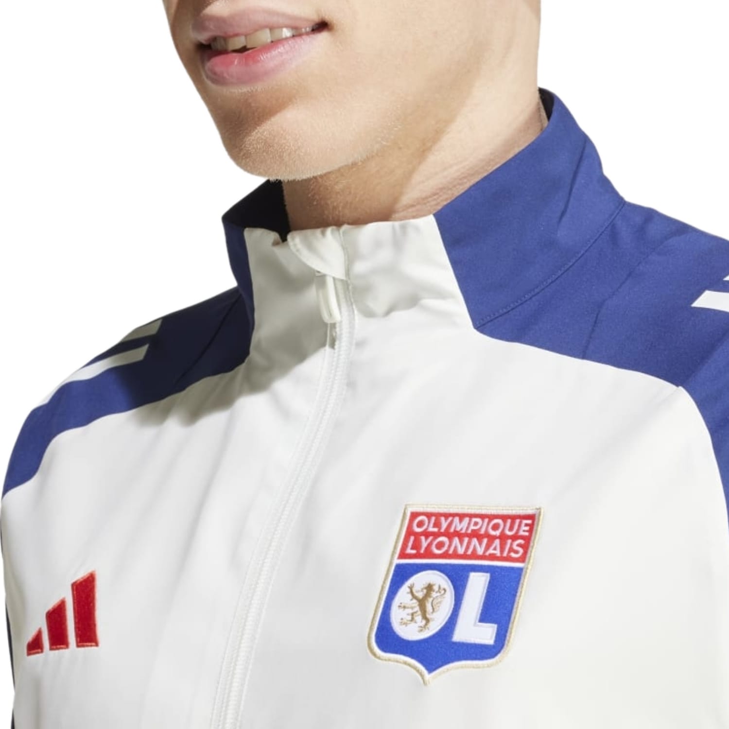 Olympique Lyon presentation Soccer tracksuit 2024/25 - Adidas