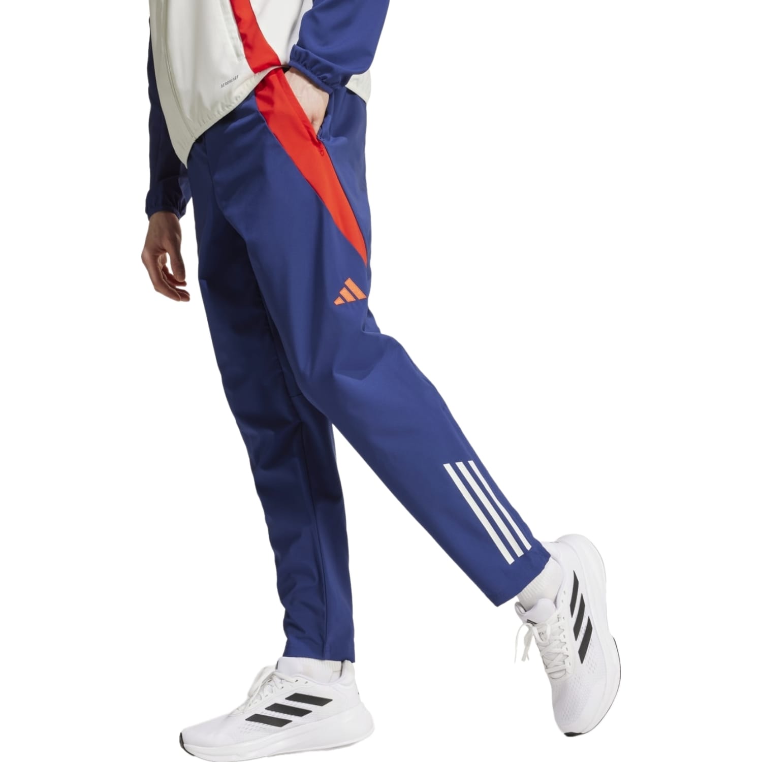 Olympique Lyon presentation Soccer tracksuit 2024/25 - Adidas